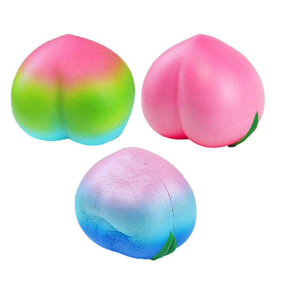 Đồ Chơi Bóp Squishy Hình Quả Đào Nhiều Màu