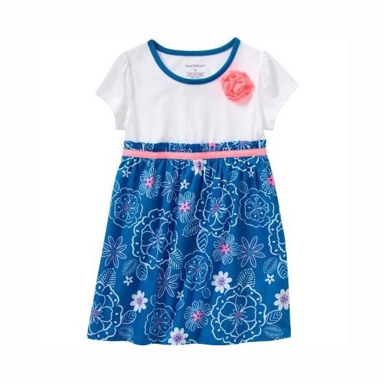 Đầm thun phối vải Healthtex cho bé gái 2-5T D363