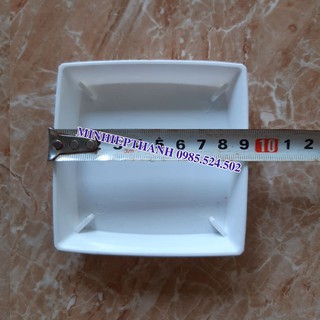 Sale off đĩa lót chậu nhựa vuông trồng cây v9 cạnh 9cm (đế lót chậu nhựa) cực đẹp.