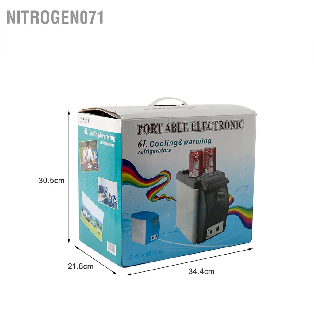 Tủ Lạnh Mini 7.5l 12v Cho Xe Hơi- cho Đồ uống Thực phẩm Nitrogen071