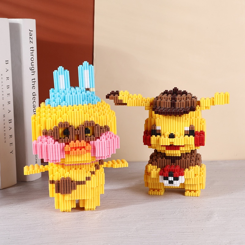 Đồ Chơi Lắp Ráp Hoạt Hình Pikachu Ba Chiều Sáng Tạo