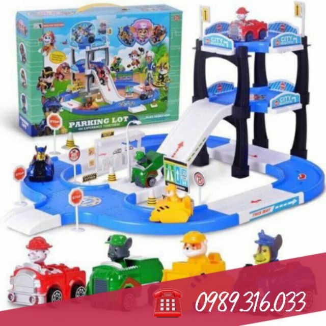[Mã TOYSEP giảm 10% tối đa 15K đơn bất kỳ] ĐỒ CHƠI MÔ HÌNH BIỆT ĐỘI 4 CHÚ CHÓ CỨU HỘ PARKING LOT