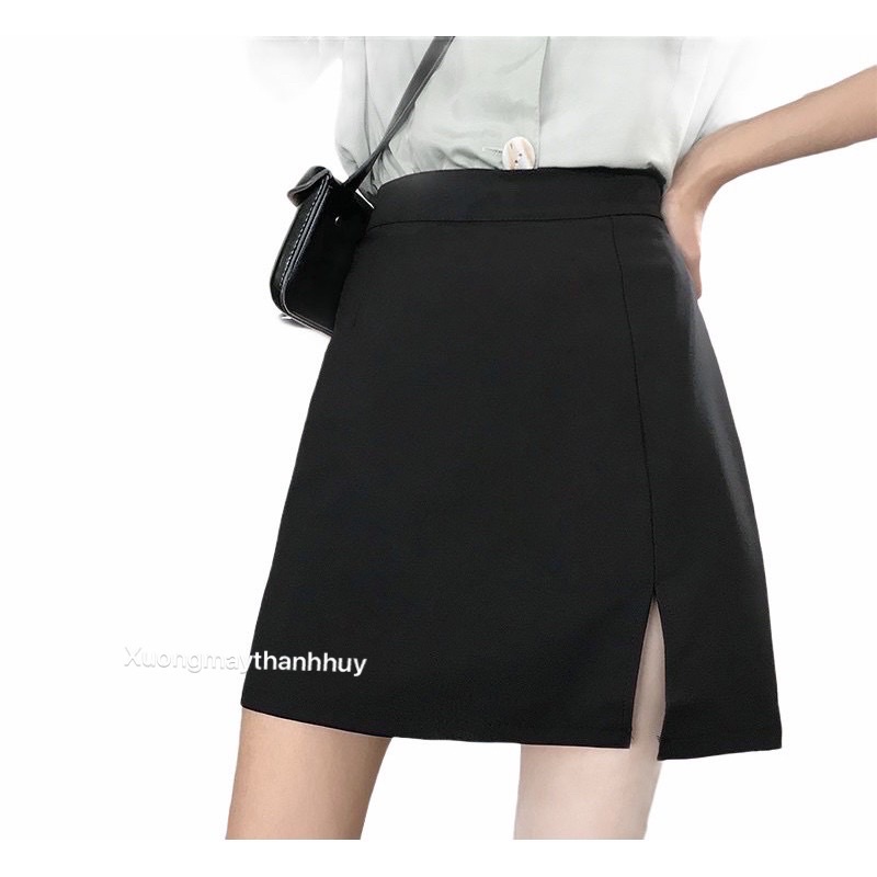 Chân váy a ngắn xẻ trước, có quần trong chống lộ m242