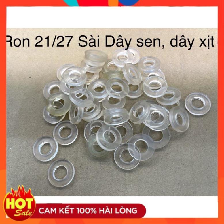 Combo 5-10 Ron | Zoăng | Gioăng cao su phi 21 và phi 27 dùng cho chân sen, dây vòi hoa sen, dây xịt toilet, dây cấp nước