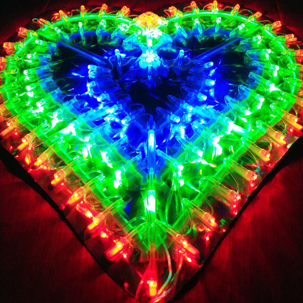 Led Colored Solar Lantern Peacock Love Pentagram String Lights Phòng Giáng Sinh Tiệc Cưới Lễ Hội Đèn Trang Trí.