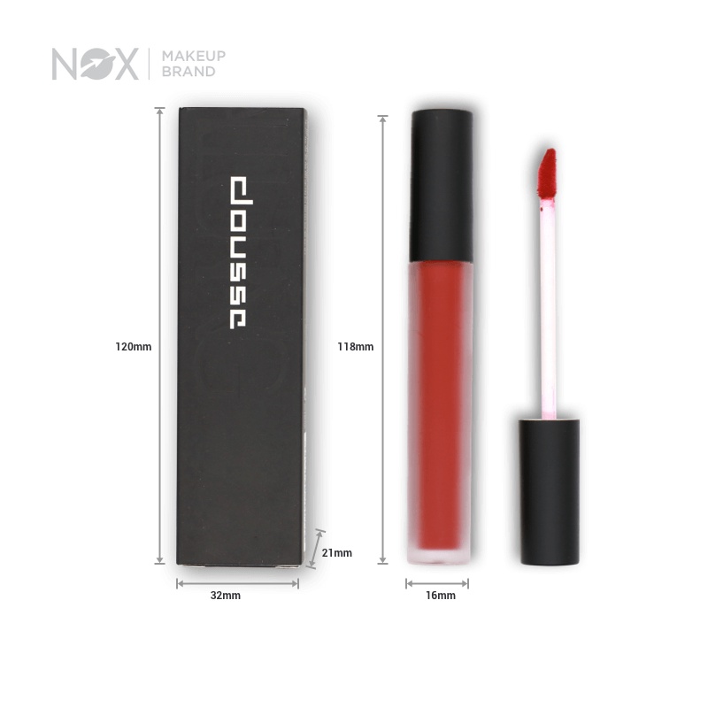 NOX Son bóng Gloss Liquid Lipstick Lip Stain 4ml Weightless Smudge-proof Long-wearing