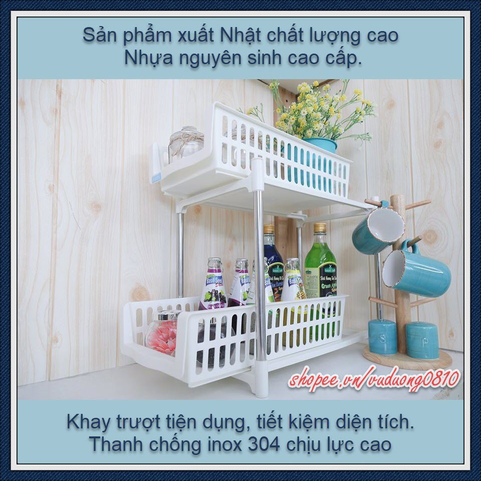 Kệ trượt đa năng cao cấp Inochi - khay trượt tiện dụng, tiết kiệm diện tích