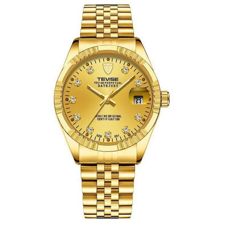 đồng hồ nam tevise máy cơ automatic lộ máy sau