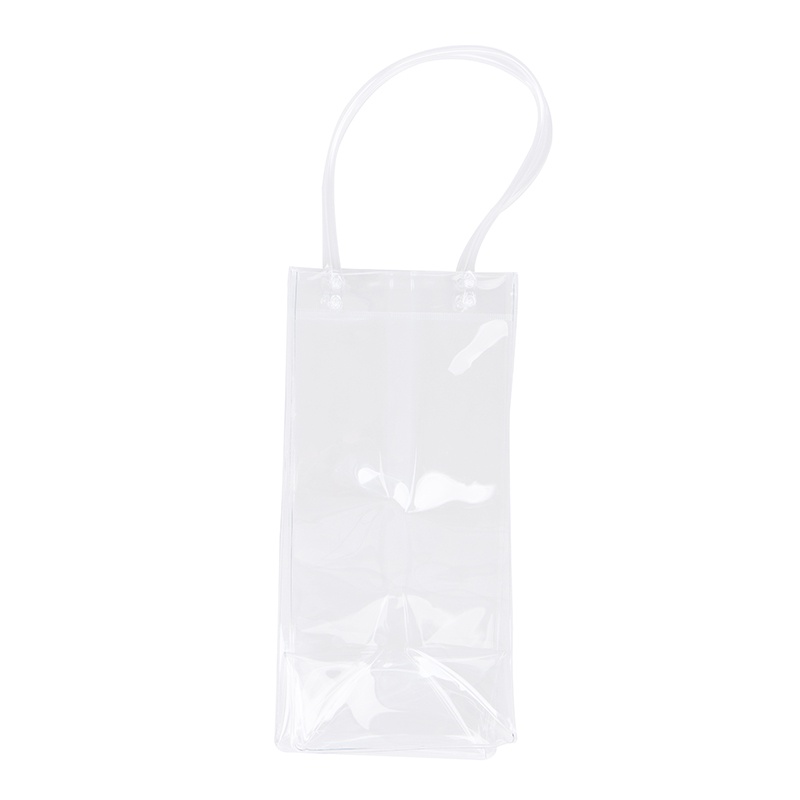 [takejoynew 0527] PVC Leakproof Tote Bag Transparent Pack Ice Bucket Wine Champagne Bottle Chiller