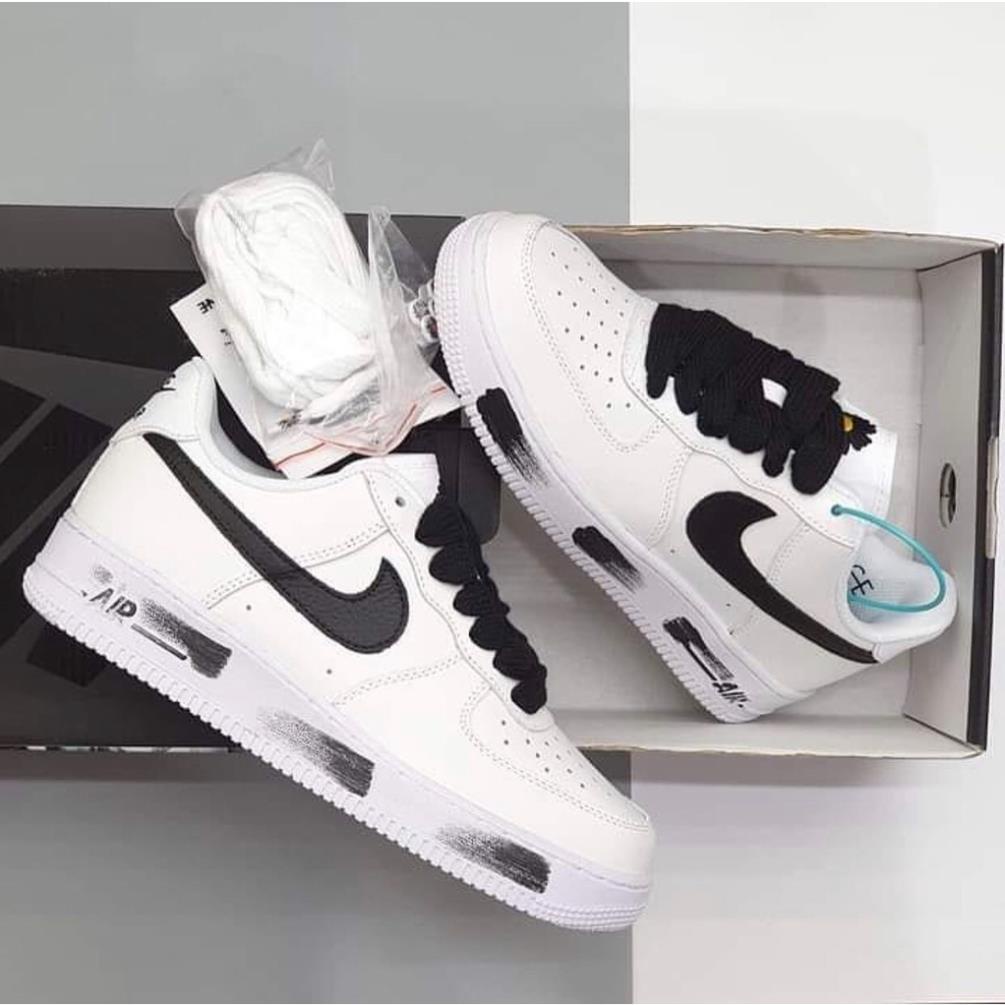 VIP Giày Sneaker Nam Nữ Trắng Cổ Thấp Tăng Chiều Chiều Cao Nike AF1 Hoa Cúc Đế Khâu Da Cao Cấp