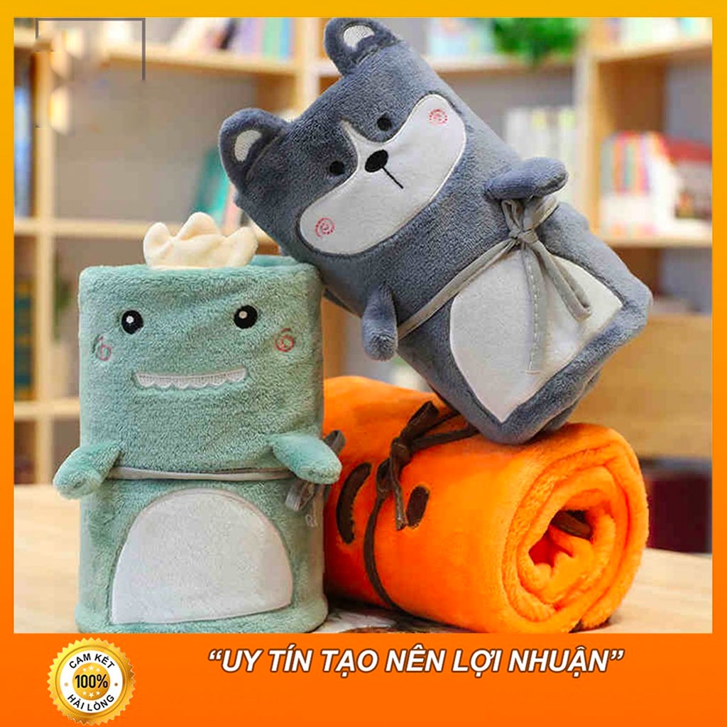 [FREESHIP❤️] Chăn Văn Phòng Hình Ngộ Nghĩnh Siêu Cute
