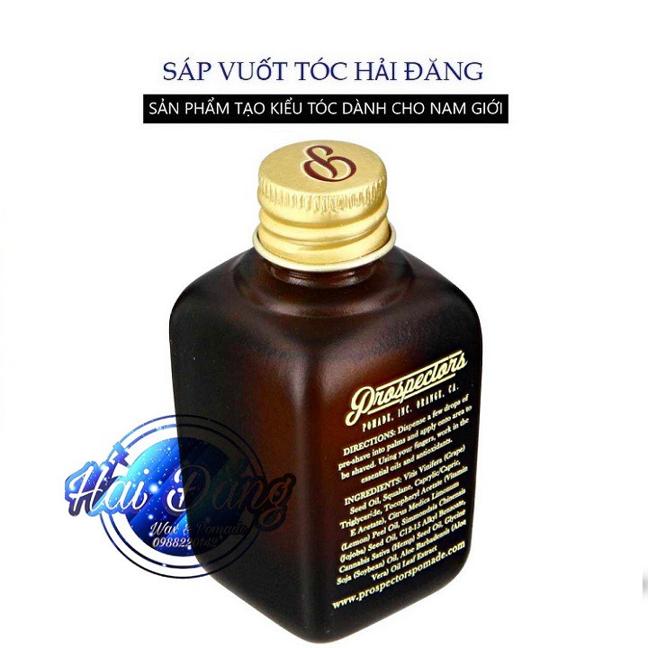 [ Chính Hãng USA ] Tinh Dầu Trước Khi Cạo Râu Prospectors Pre-Shave Oil