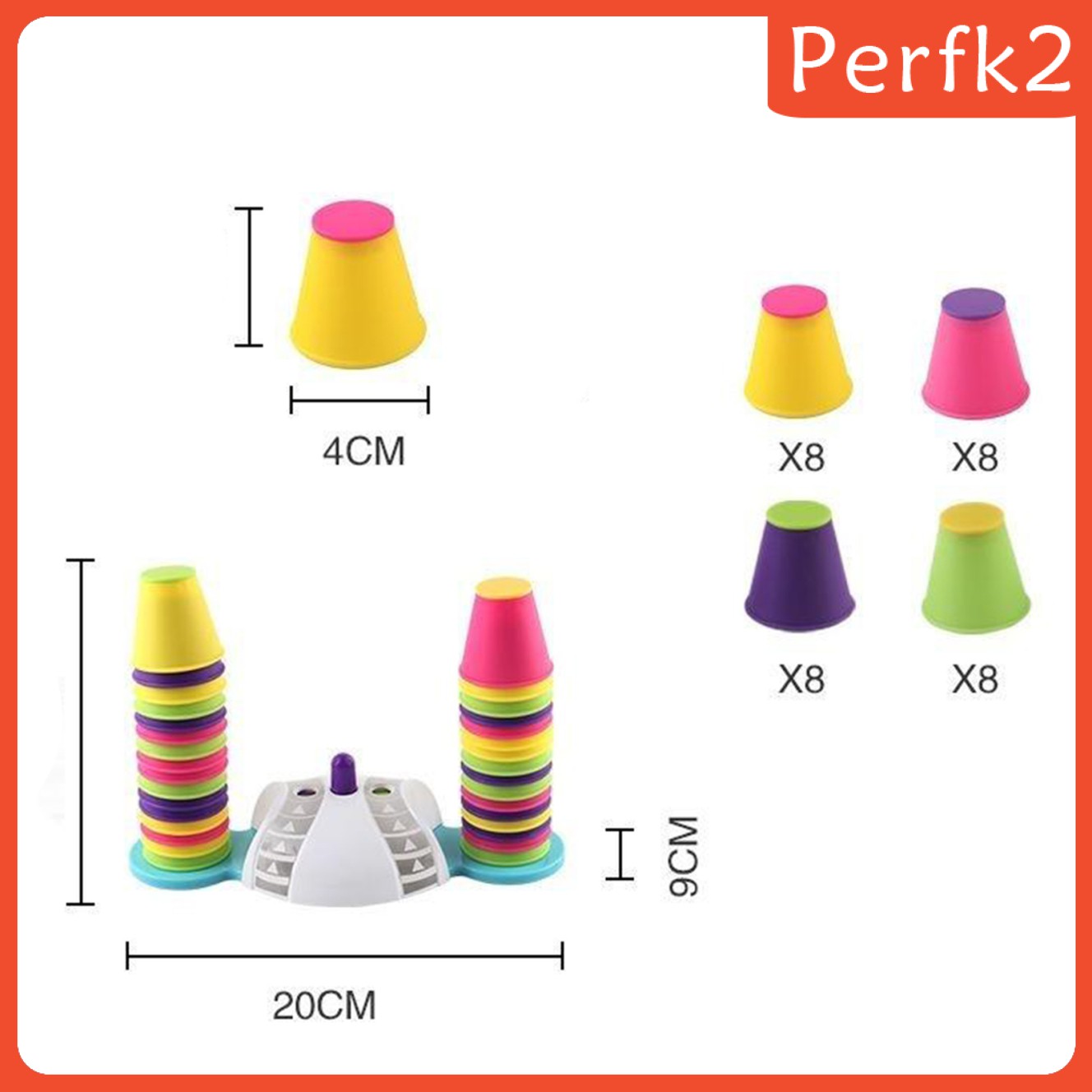 Bộ 2 Cốc Đồ Chơi Xếp Chồng Cho Bé
