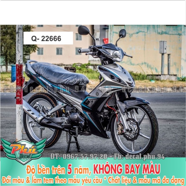 Tem rời Exciter 2006-2010 Xám Đen -1