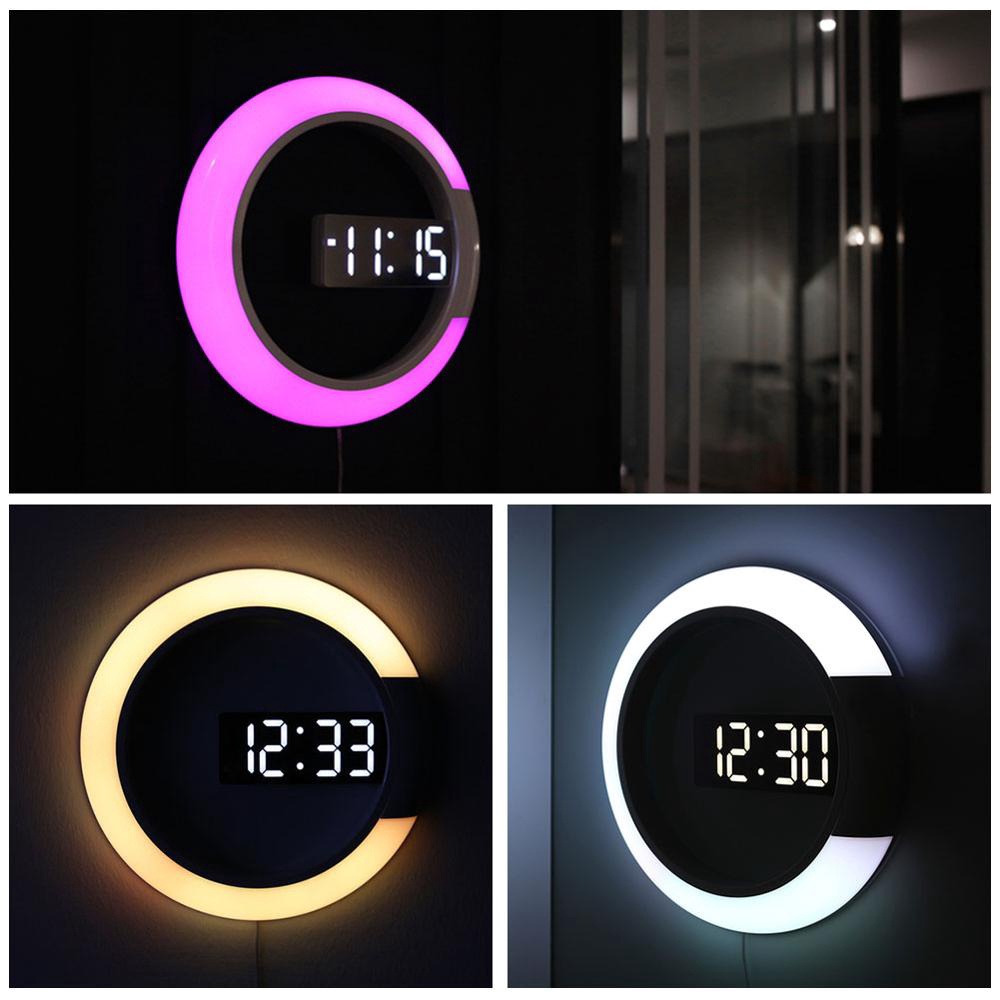 ◆Đồng Hồ Treo Tường Điện Tử 3D LED Thông Minh