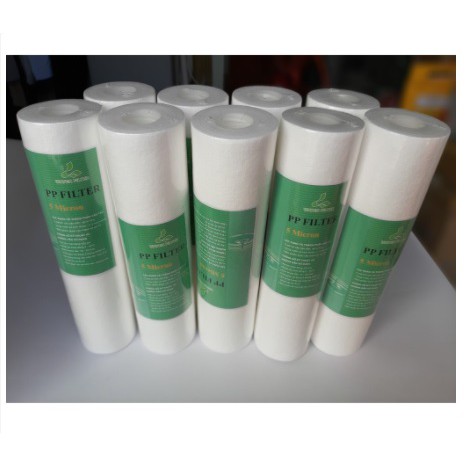 Combo 10 cái lõi lọc nước số 1 PP 10inch - lõi lọc tinh số 1, lõi lọc thô PP 5 micro