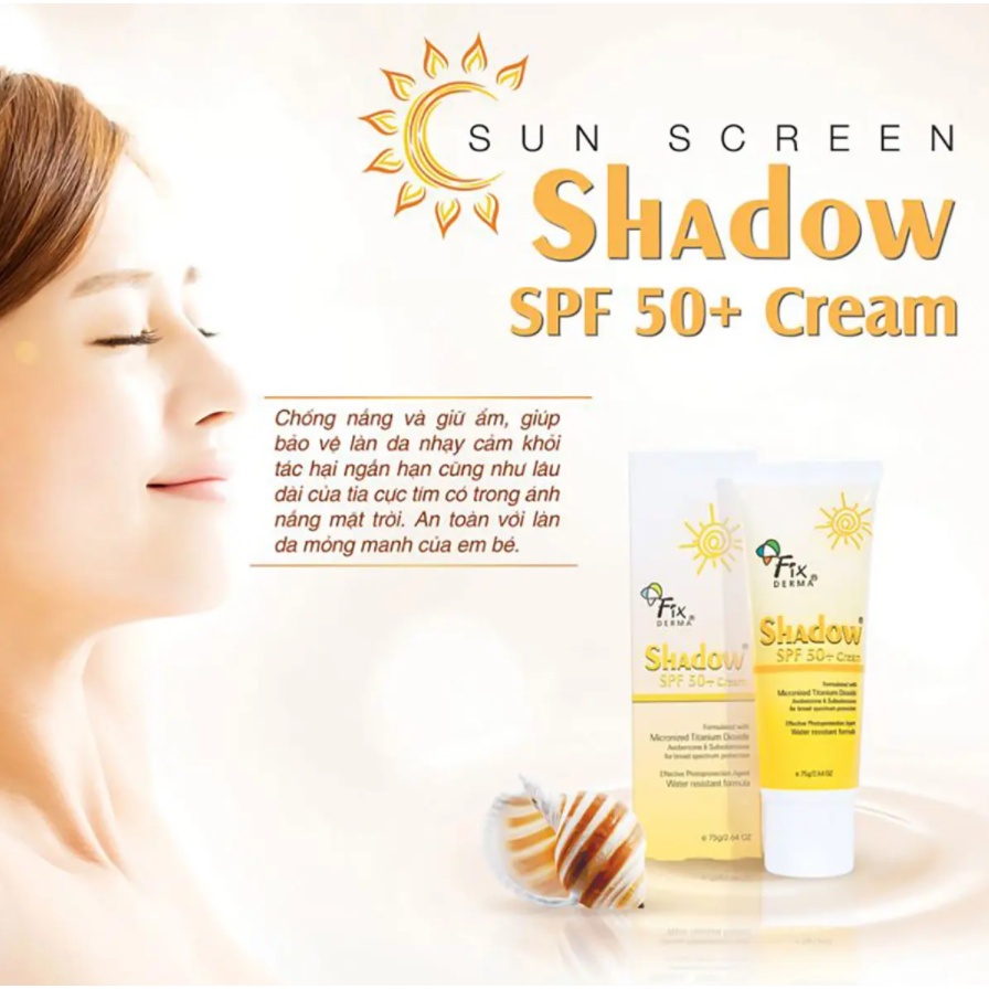 KEM CHỐNG NẮNG SPF 50+ FIXDERMA SHADOW SPF 50+ CREAM