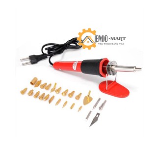 Bút lửa nhiệt trạm trổ vẽ tranh trên gỗ 26in1