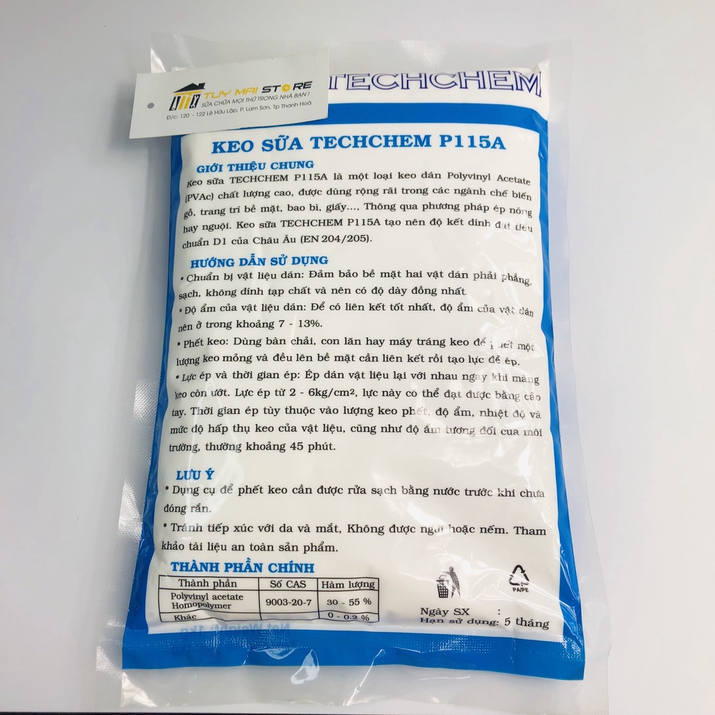 Keo Sữa Dán Giấy Dán Tường, sàn gỗ , vải...Túi 1kg pha sẵn Hàng chuẩn Công Ty