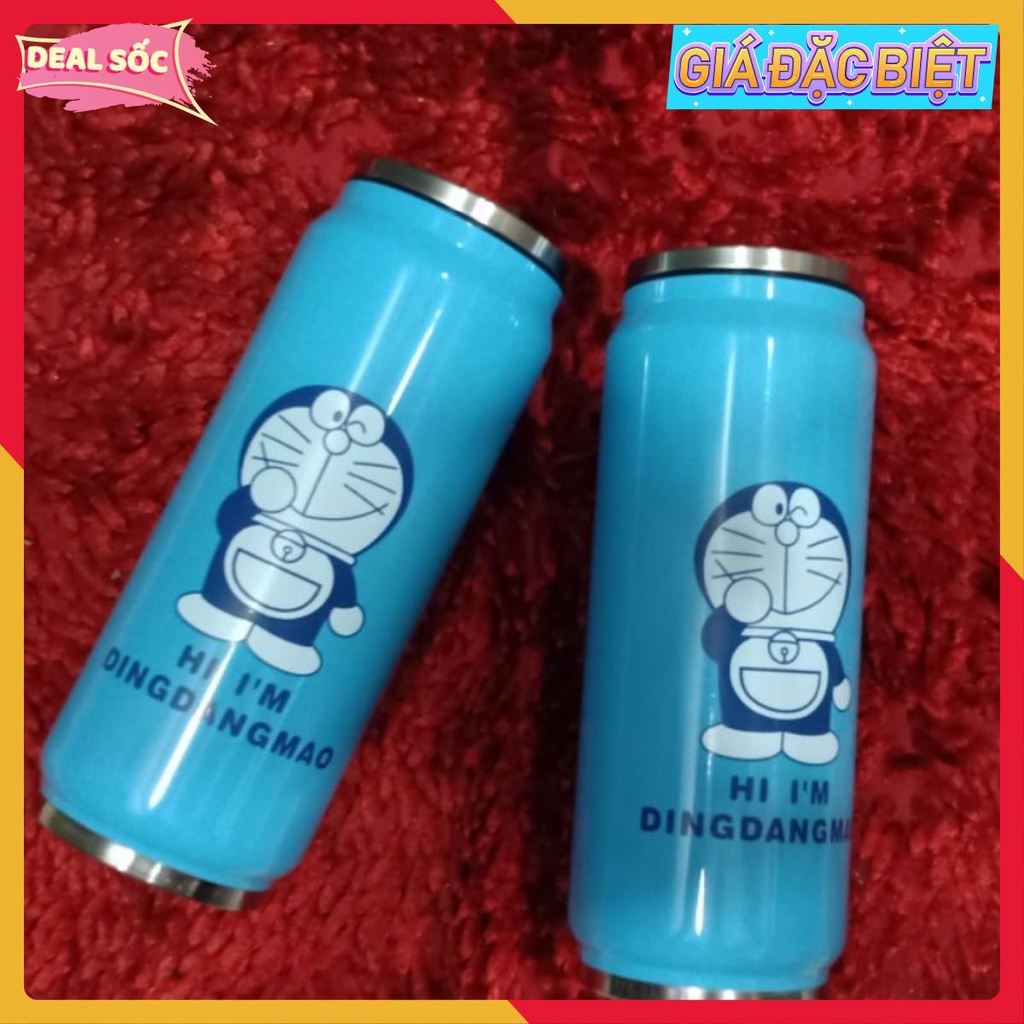 ⚡FREE SHIP⚡ Bình giữ nhiệt, Lon giữ nhiệt Doraemon, lon giữ nhiệt cao cấp dành cho trẻ em, 500ml, inox 304 an toàn