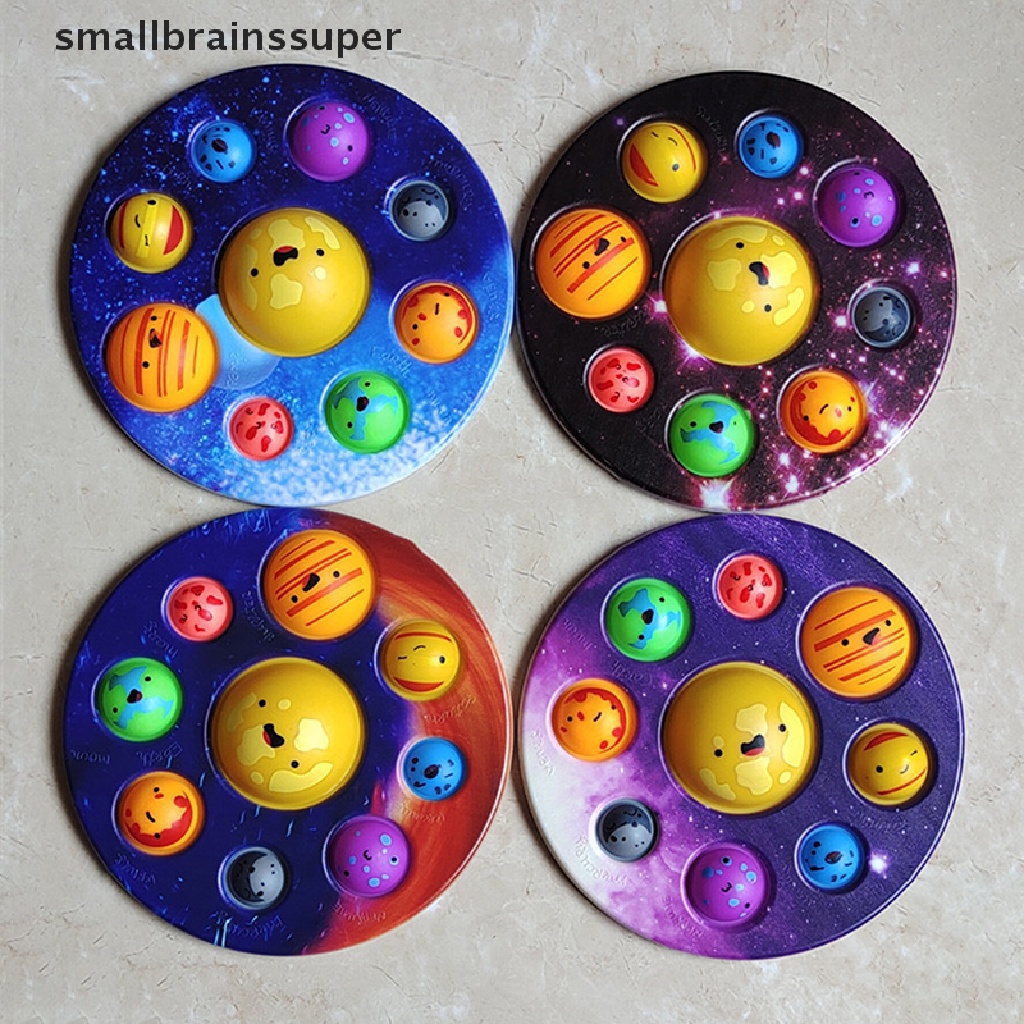Smallbrainssuper Eight Planets Móc Khóa Giản Dị Giảm Căng Thẳng SBS