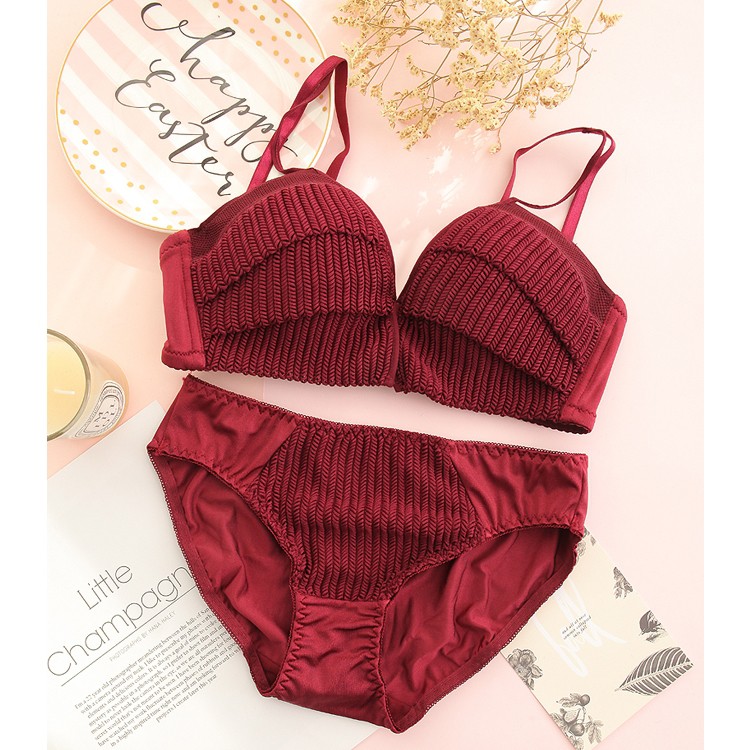 Set Bộ Đồ Lót Nữ Không Gọng Tulip Dễ Thương SB-018 | BigBuy360 - bigbuy360.vn