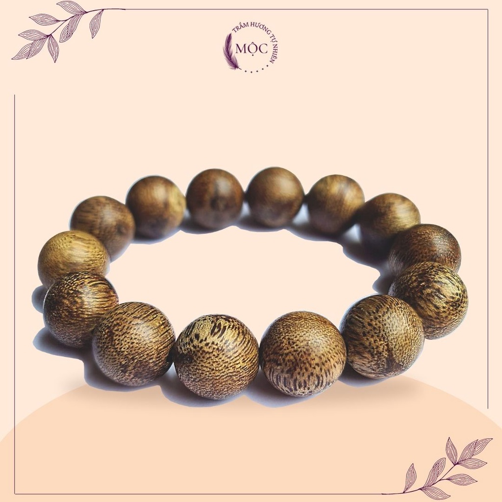 Vòng Đeo Tay Trầm Hương Phong Thủy - Vòng Chuỗi Tràng Đeo Tay Thời Trang Unisex Trầm Hương Tự Nhiên 100%