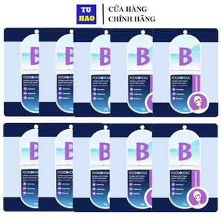 Hộp 10 Mặt nạ dưỡng ẩm săn chắc da FOODAHOLIC SOOTHING MOISTURE VITAMIN B 23g/ mask