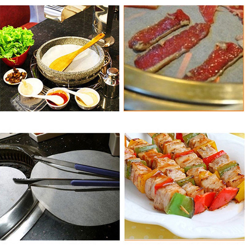 Giấy lót nướng bánh burger hình tròn bằng silicone 2 lớp không dính