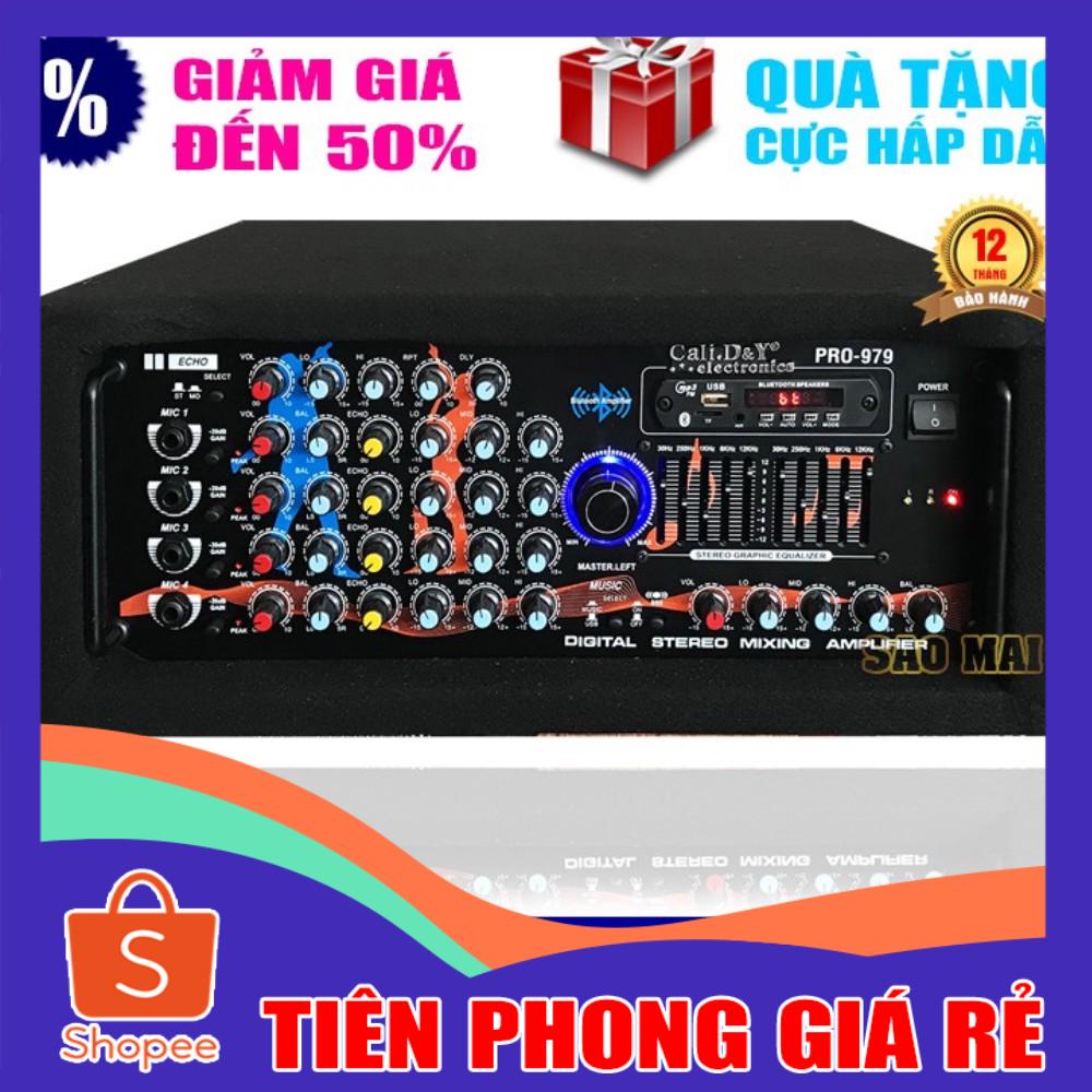 [ GIÁ RẺ ] Amply Bluetooth karaoke nghe nhạc gia đình CALY.D&Y PRO-979