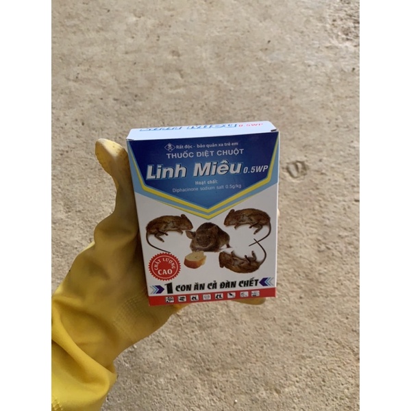Linh miêu- bẫy chuột- bả chuột-thuốc chuột-1hộp 10 gói