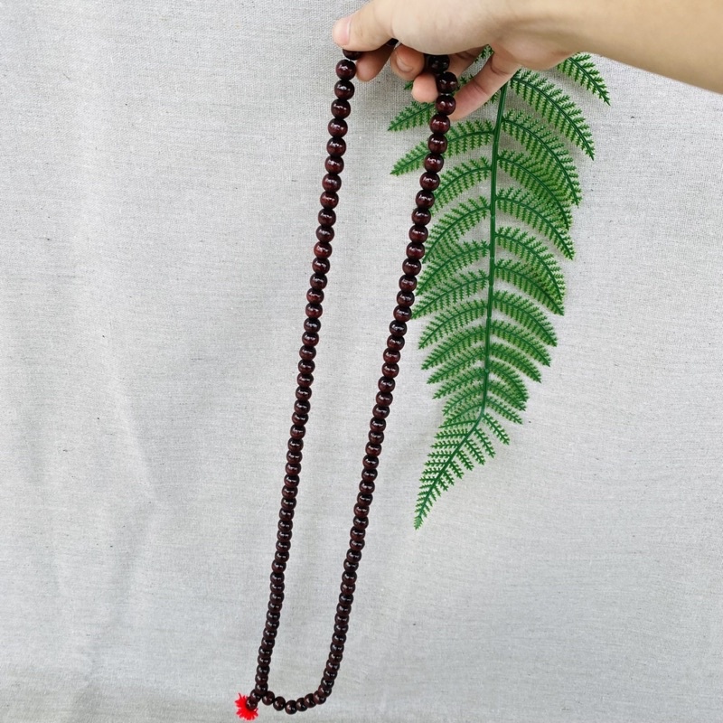 Tràng hạt 108 hạy,  hạt gỗ màu đậm, hạt 8 ly cao cấp siêu nhẹ, tụng kinh niệm phật