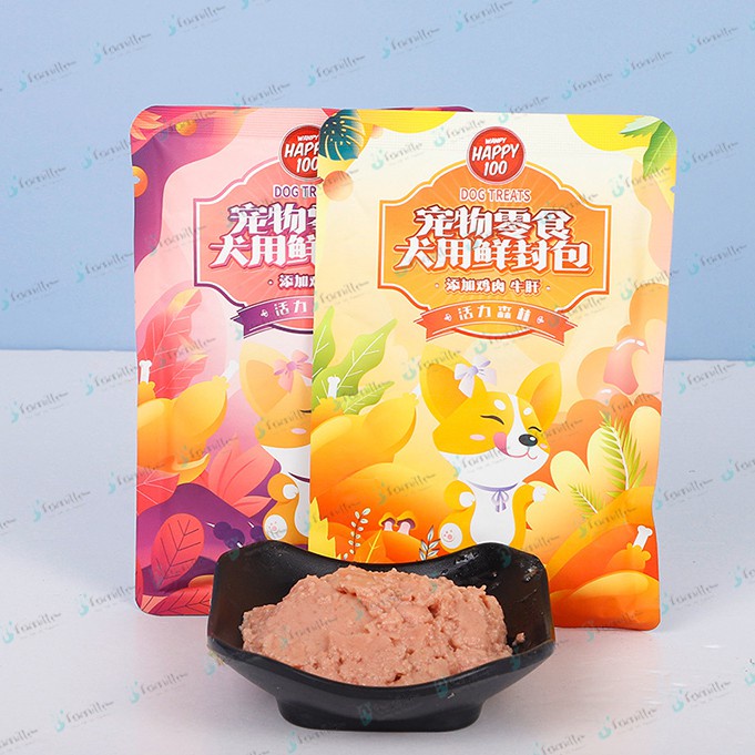 [DOG ONLY]Thức Ăn Ướt Cho Cún JFamille, Pate Sánh Mềm Mịn, Cung Cấp Dinh Dưỡng Cần Thiết. Sẵn 2 vị, gói 70gr - JF49
