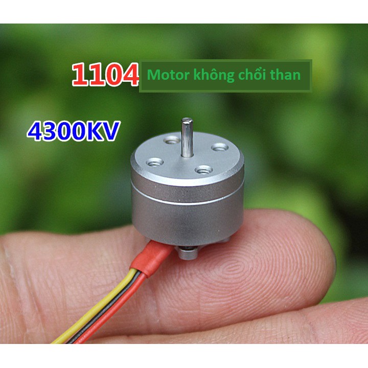 Động cơ motor không chổi than 1104 - 4300kv cho mô hình máy bay.(có tặng kèm ốc đế và ốc cánh)