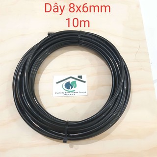Dây phun sương PE đen 8mm- Cuộn 10m