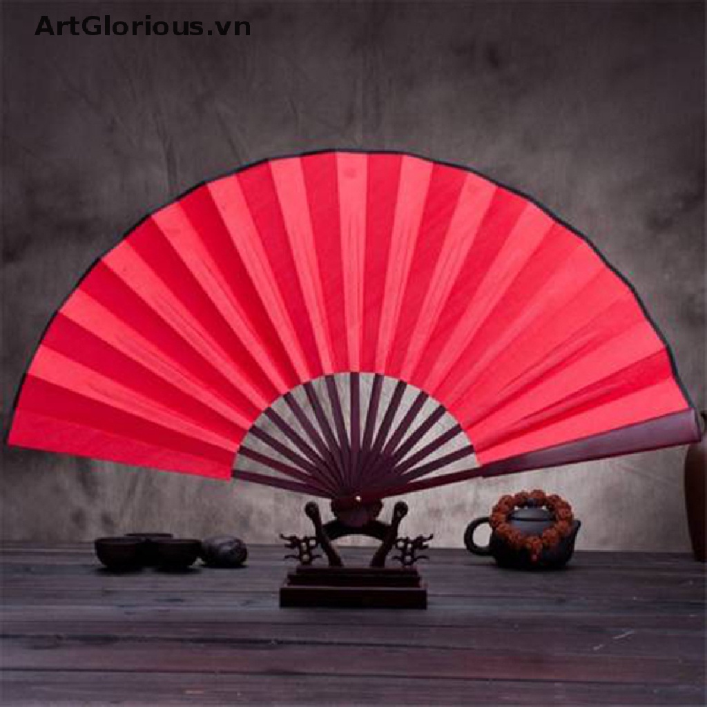 Quạt Xếp Cầm Tay Bằng Vải Lụa Phong Cách Trung Hoa