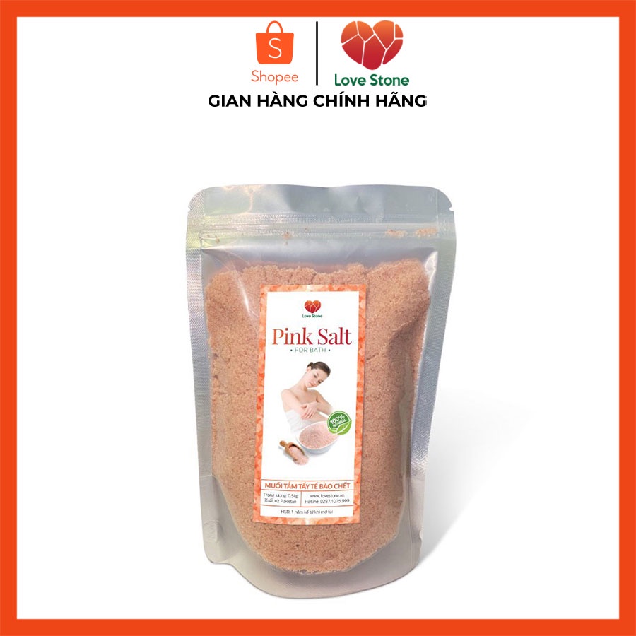 Muối Hồng Tắm, Ngâm Chân Thải Độc Himalaya Love Stone Organic An Toàn Cho Da - Nhập Khẩu Pakistan