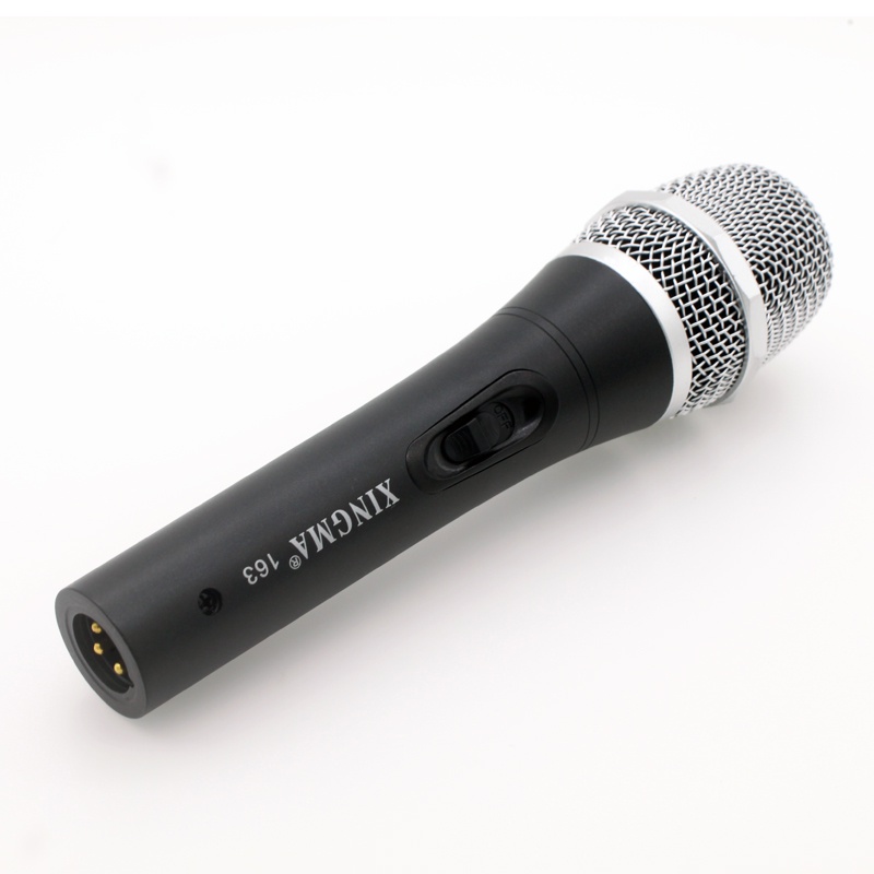 Mic Có Dây- Micro Karaoke XINGMA AK-163 Cao Cấp, Hàng Loại Xịn, Chống Hú, Chống Rít Siêu Tốt, Jack Cắm 6.5 Thông Dụng