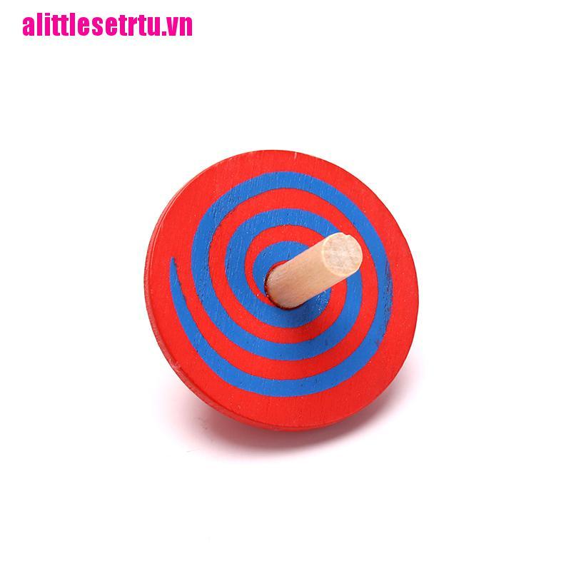 Set 4 Con Quay Đồ Chơi Bằng Gỗ Nhiều Màu Sắc