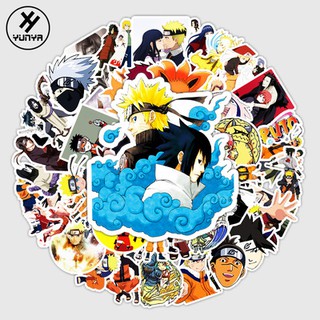 Hot Sale 50PCS Pretty Cute Naruto Sticker Skateboarding Snowboard Retro Vinyl Sticker Graffiti Notebook Sticker
