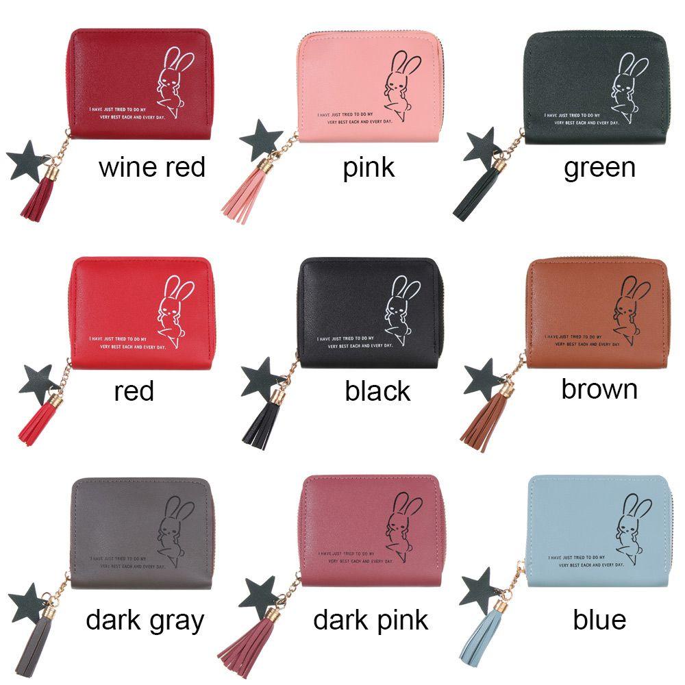 UUMIR Ví Ngắn Đựng Thẻ / Tiền Xu Nhỏ Gọn Thời Trang Giá Đỡ