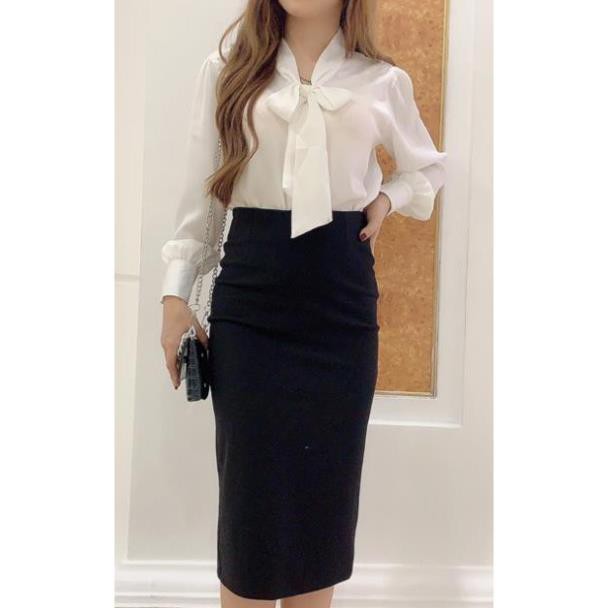 Chân Váy Bút Chì ,Chân Váy Công Sở Xẻ Sau Chất Thun Umi Co Giãn Dài 68cm.