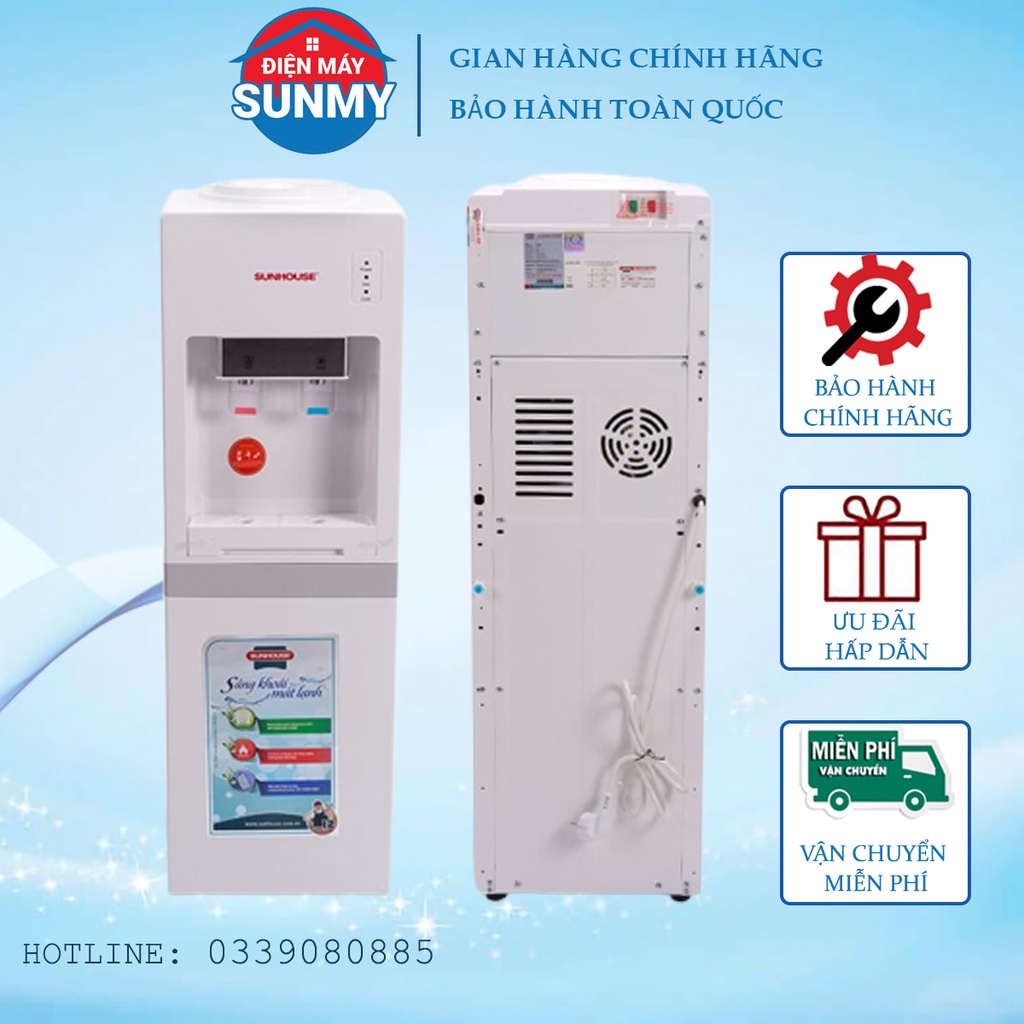 Cây nước nóng lạnh Sunhouse SHD9602 - bảo hành chính hãng