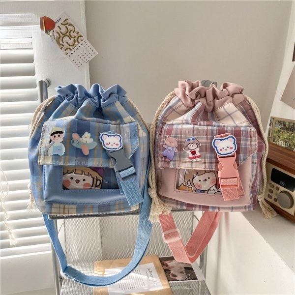 Túi Đeo Chéo Vải canvas Kiểu Dáng Dễ Thương Xinh Xắn Cho Nữ