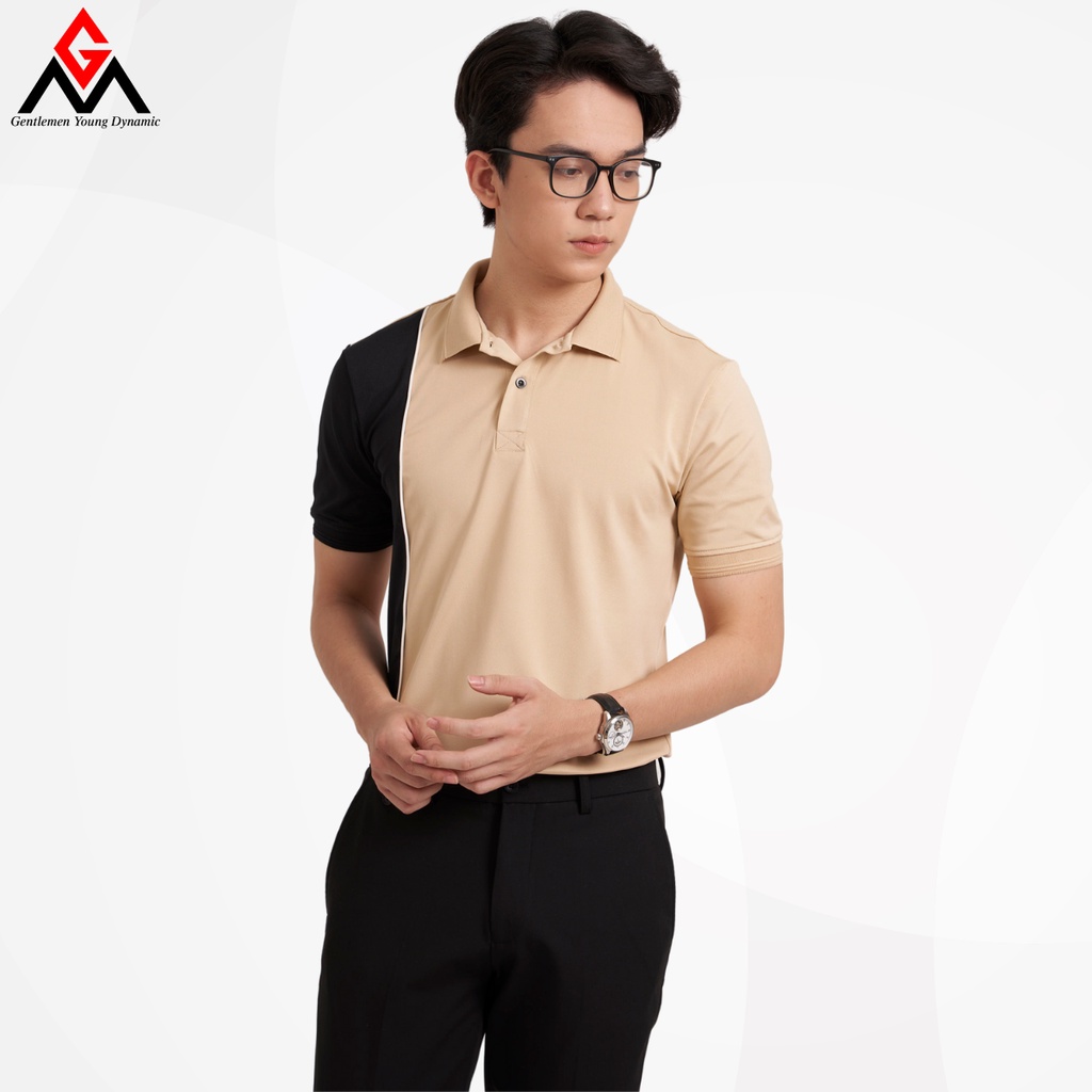 Áo polo nam cao cấp phối sọc phong cách trẻ trung, chất liệu cotton xuất xịn thoáng mát thấm hút mồ hôi- GMAP004