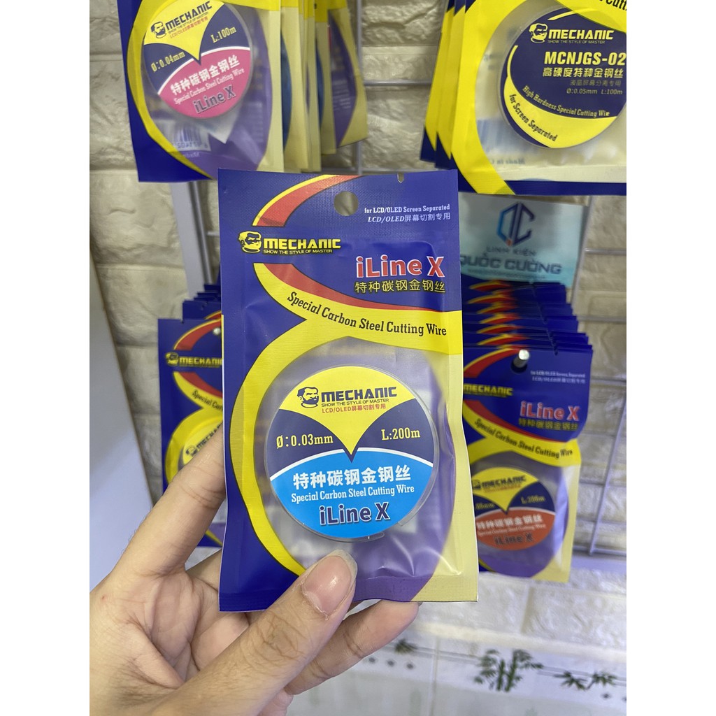 Dây đồng cắt kính Mechanic 200m (0.028/ 0.03/ 0.04/ 0.05/ 0.06/ 0.08)