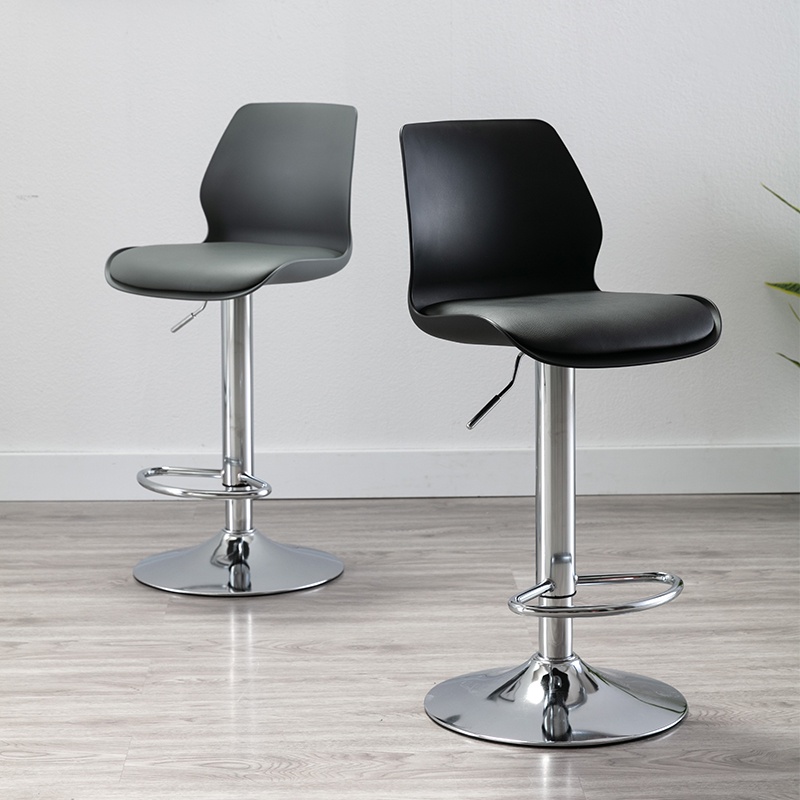 GHẾ QUẦY BAR CAFE JB-39 NỆM NHỰA PP LÓT MÚT PU CHÂN THÉP SƠN/THÉP MẠ CHROME