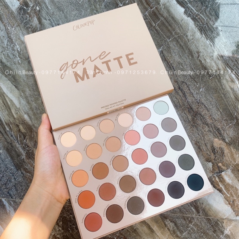 Bill Mỹ - Bảng phấn mắt Colourpop Gone Matte Eyeshadow Palette ChiinBeauty