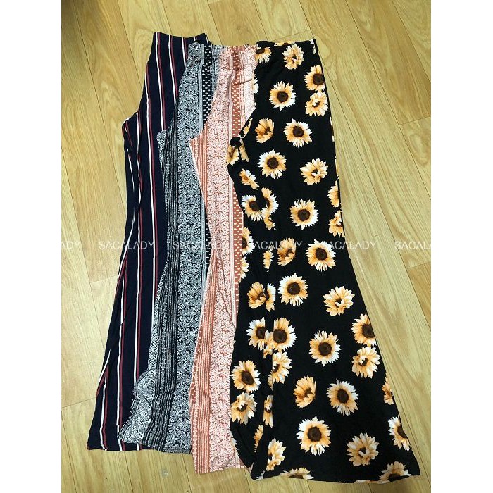 Quần Thun Cotton F21 Ống Loe - 0826 SÔ ĐO CHƯA TÍNH ĐỘ CO GIẢN MẠNH