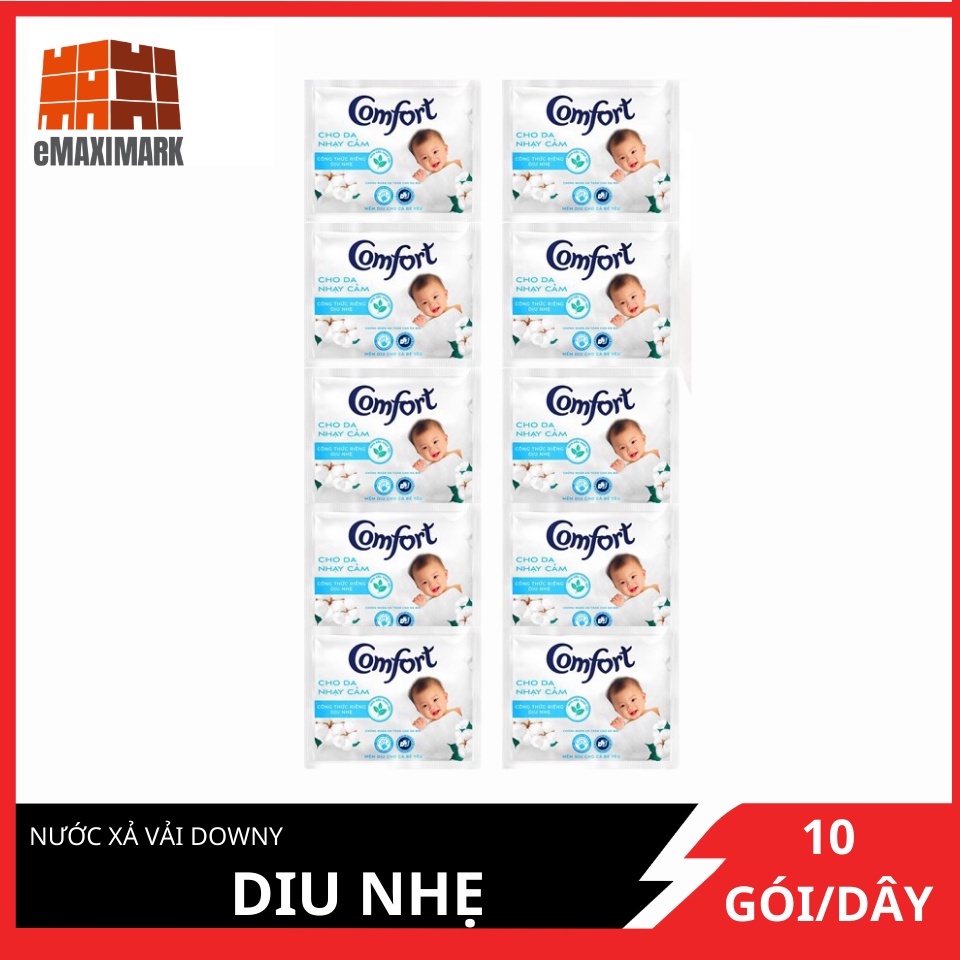 Nước xả vải dây Downy Diu nhẹ 10 gói